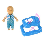 Lean Toys lutka trudnica s dugom kosom i dodacima