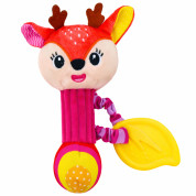 Lean Toys igračka plišana zvečka jelen s grickalicom i piskom