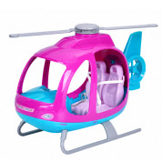 Lean Toys lutka Anlily s velikim helikopterom - Ljubičasti
