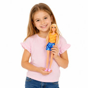 Lean Toys lutka Anlily s velikim helikopterom - Ljubičasti