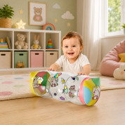 Lean Toys igračka valjak na napuhavanje za puzanje, 48x20 cm - Jednorozi