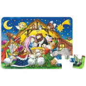 Goki puzzle - mini božićna drvena slagalica, 24 dijela